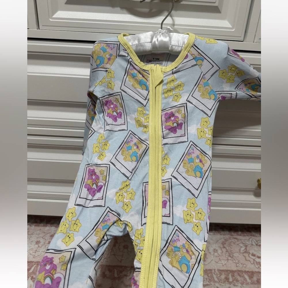 Care Bears Polaroid Bamboo Zippy Sleeper 6-12 Months New With Tags